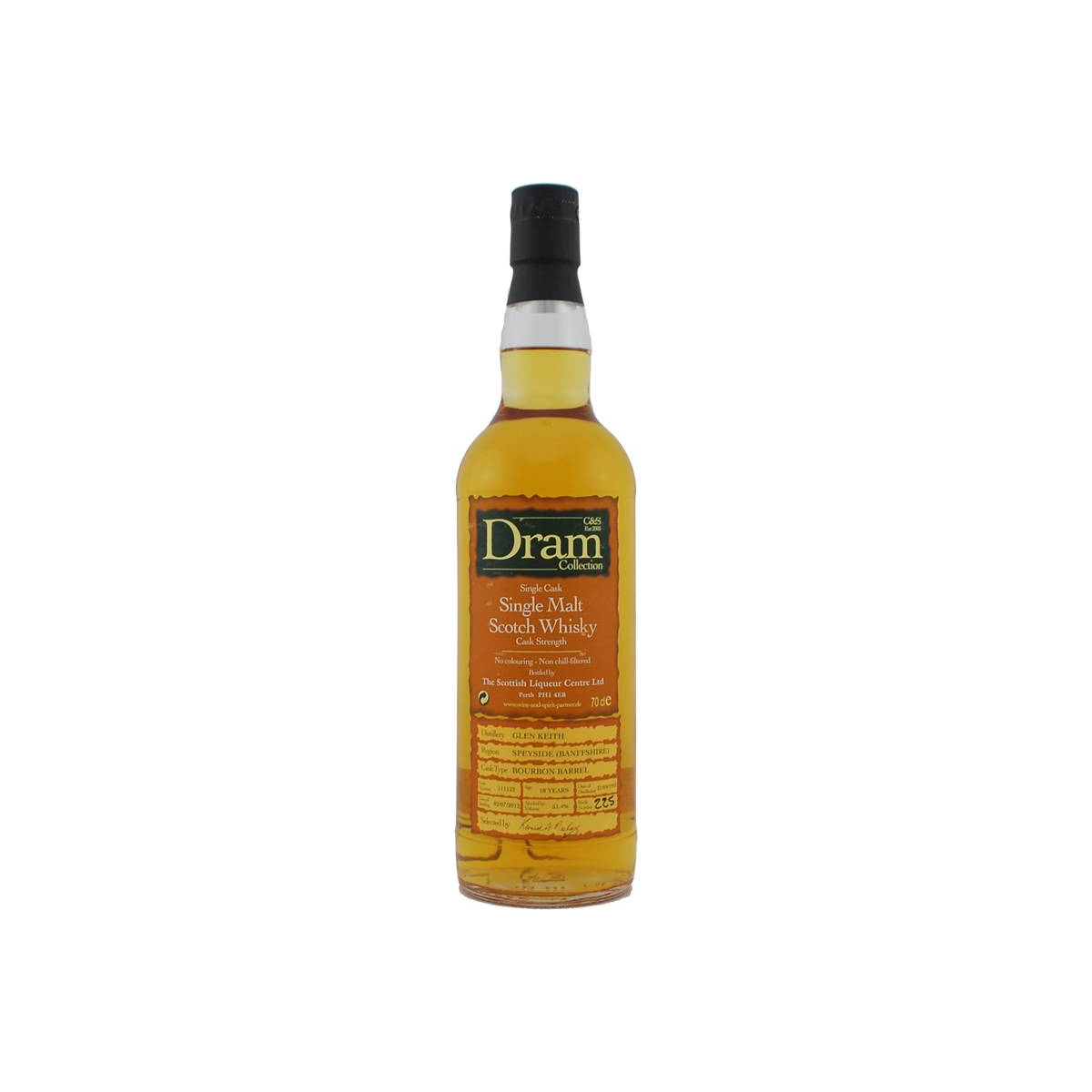 Glen Keith 1993 18 Years Single Malt Whisky