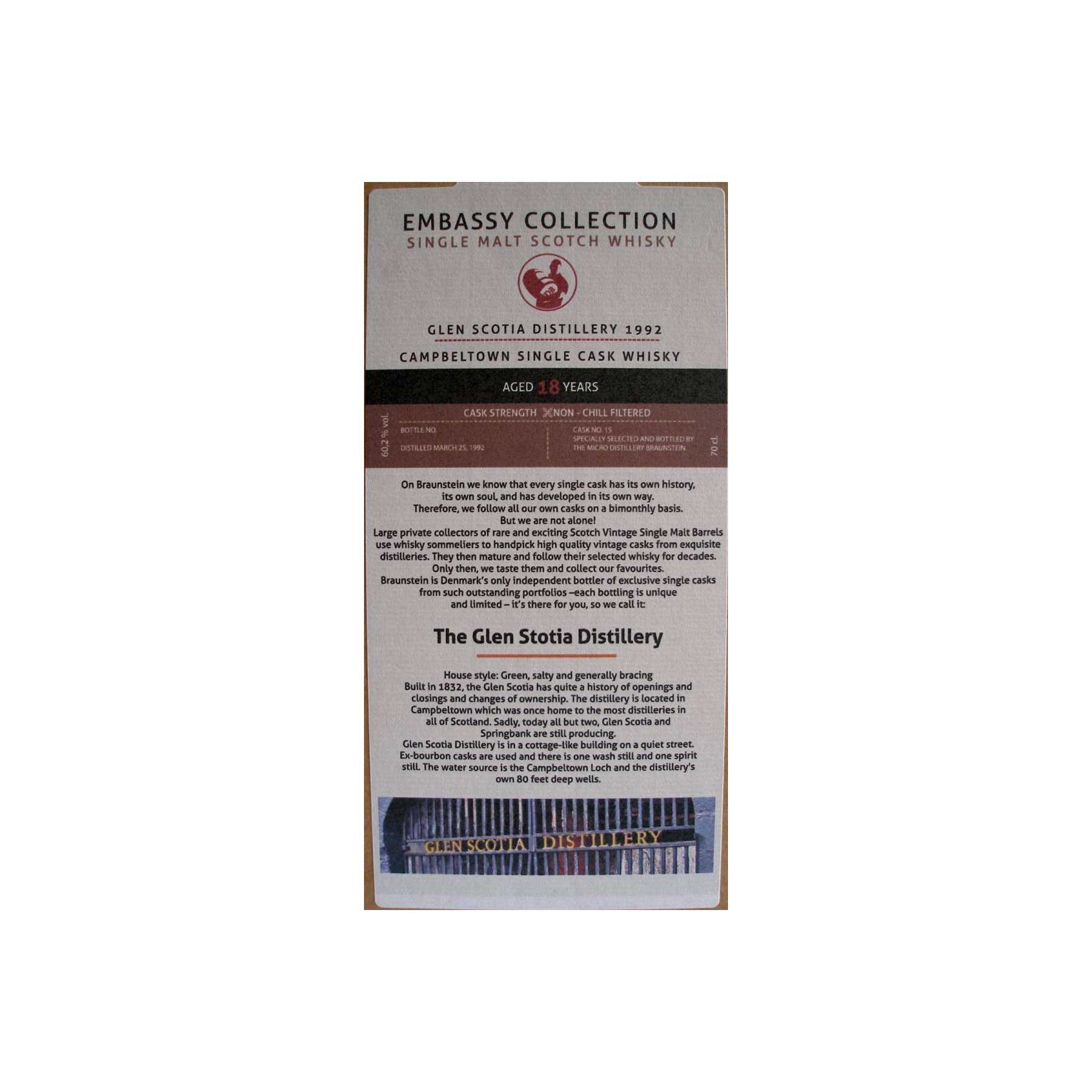 Glen Scotia 1992 18 Years Single Malt Whisky 3