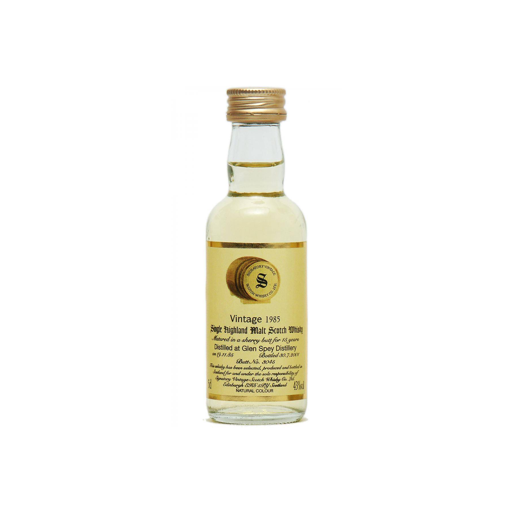 Glen Spey 1985 15 Years Single Malt Whisky 3