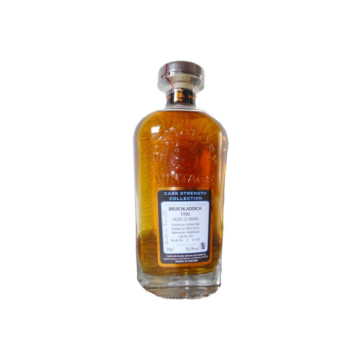 Bruichladdich Cask Strength Collection 1990 23 Years Single Malt Whisky