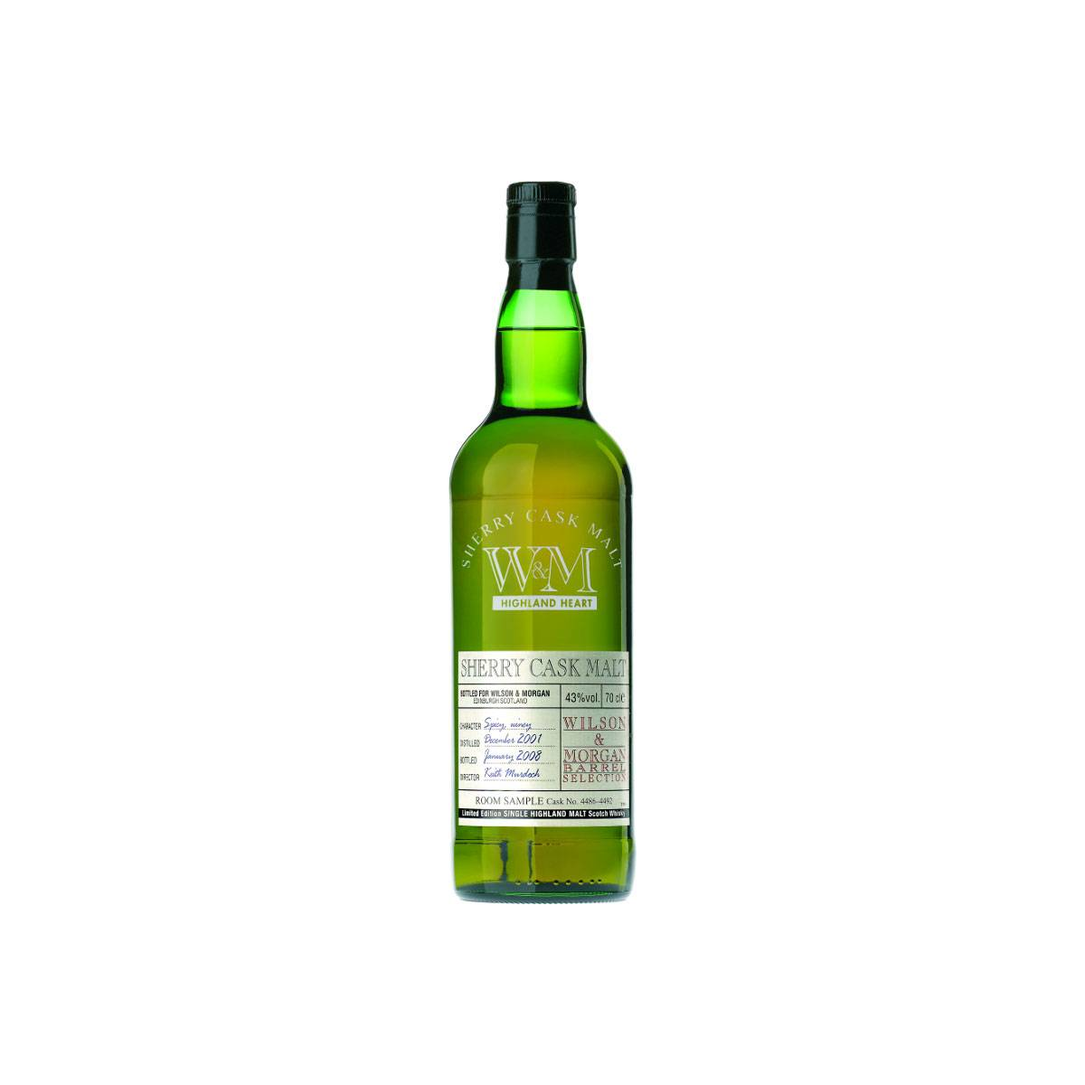 Wilson & Morgan 2001 6 Years Single Malt Whisky