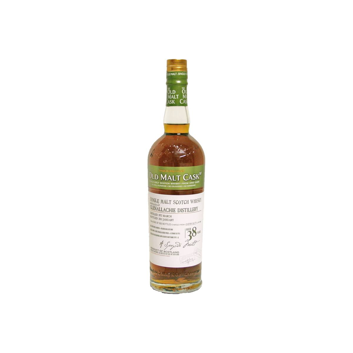 The GlenAllachie Old Malt Cask 1972 38 Years Single Malt Whisky