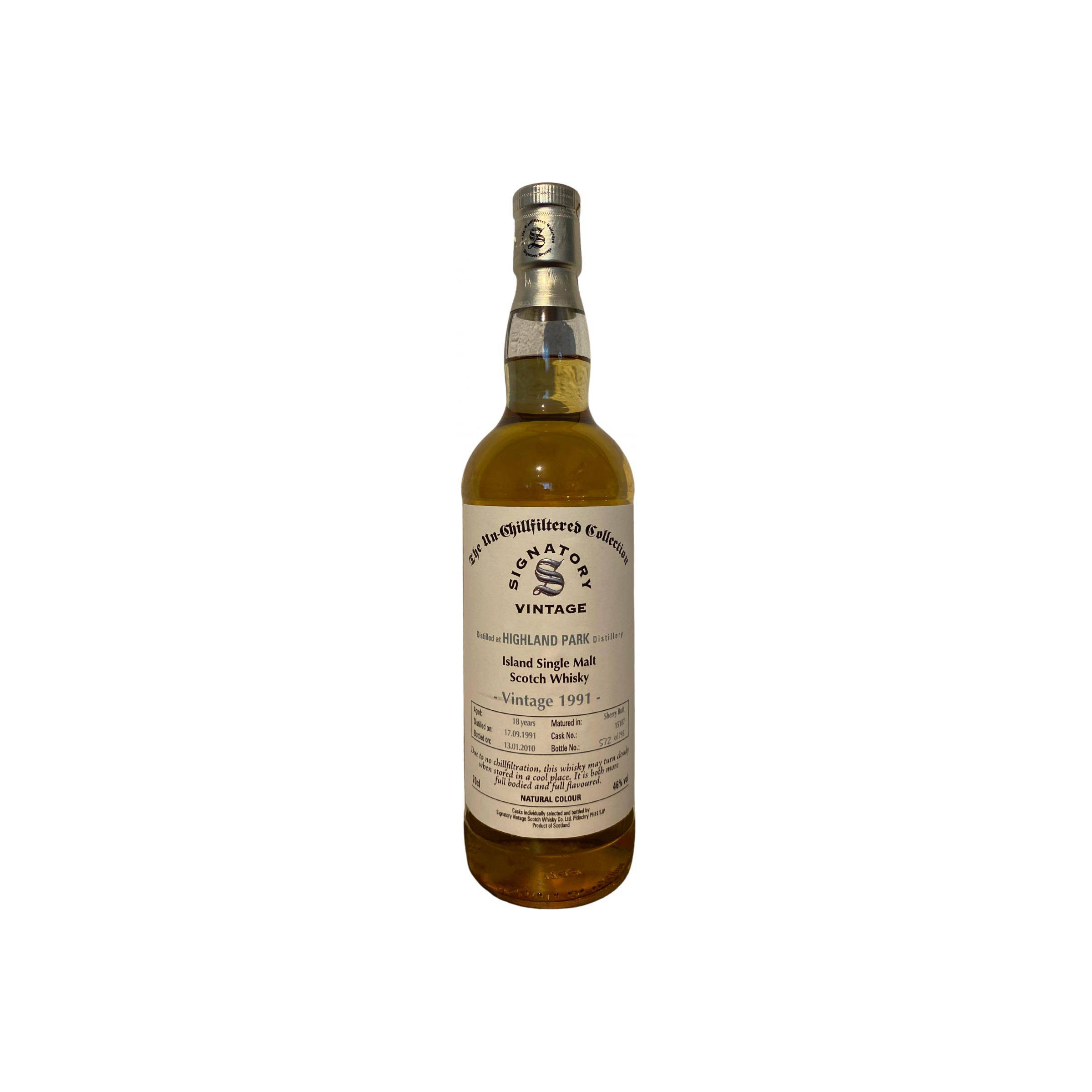 Highland Park The Un-Chillfiltered Collection 1991 18 Years Single Malt Whisky