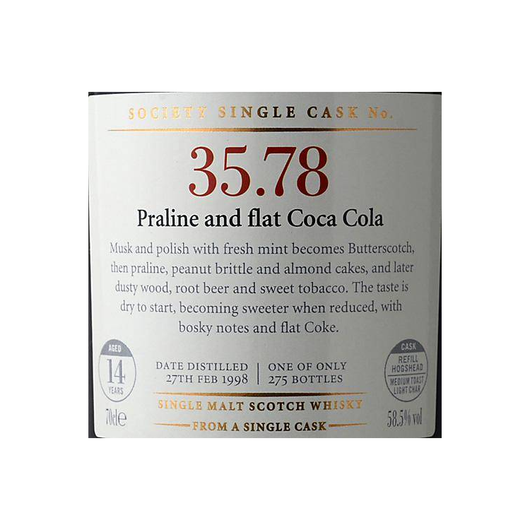 The Scotch Malt Whisky Society 1998 14 Years Single Malt Whisky 2