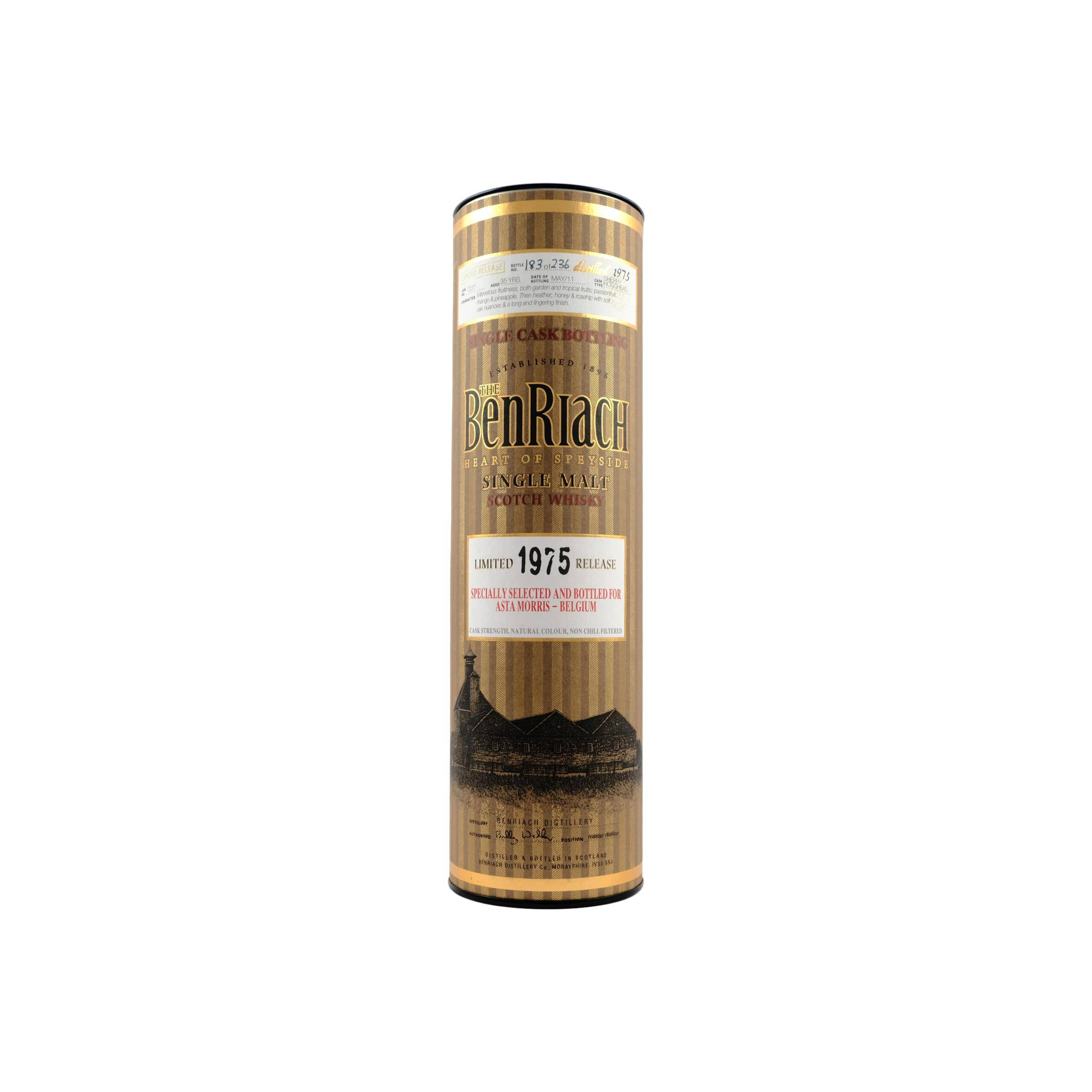 BenRiach Individual Cask Bottling 1975 35 Years Single Malt Whisky 3