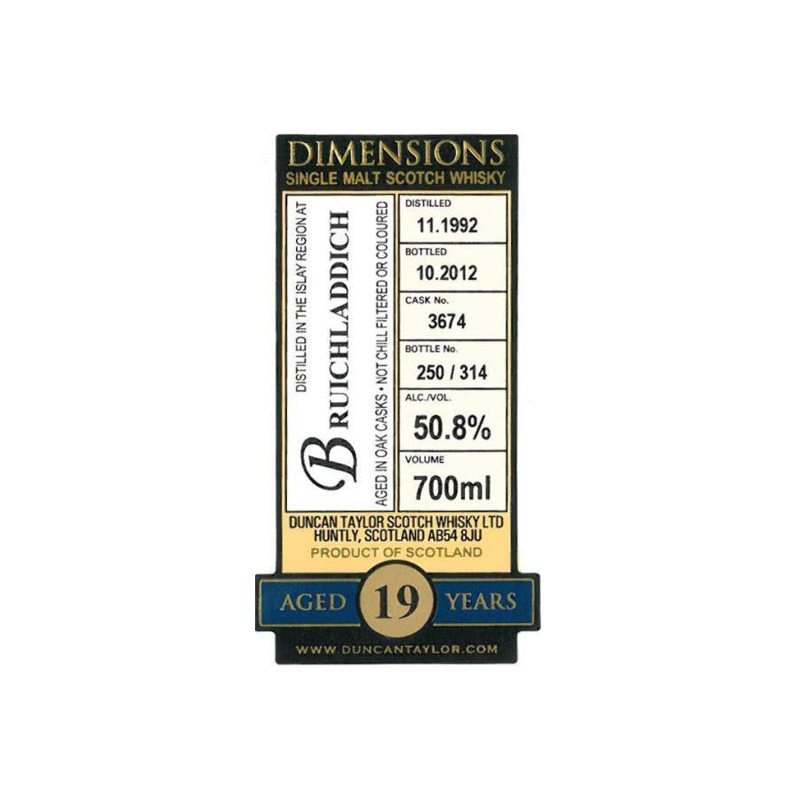 Bruichladdich Dimensions 1992 19 Years Single Malt Whisky 2