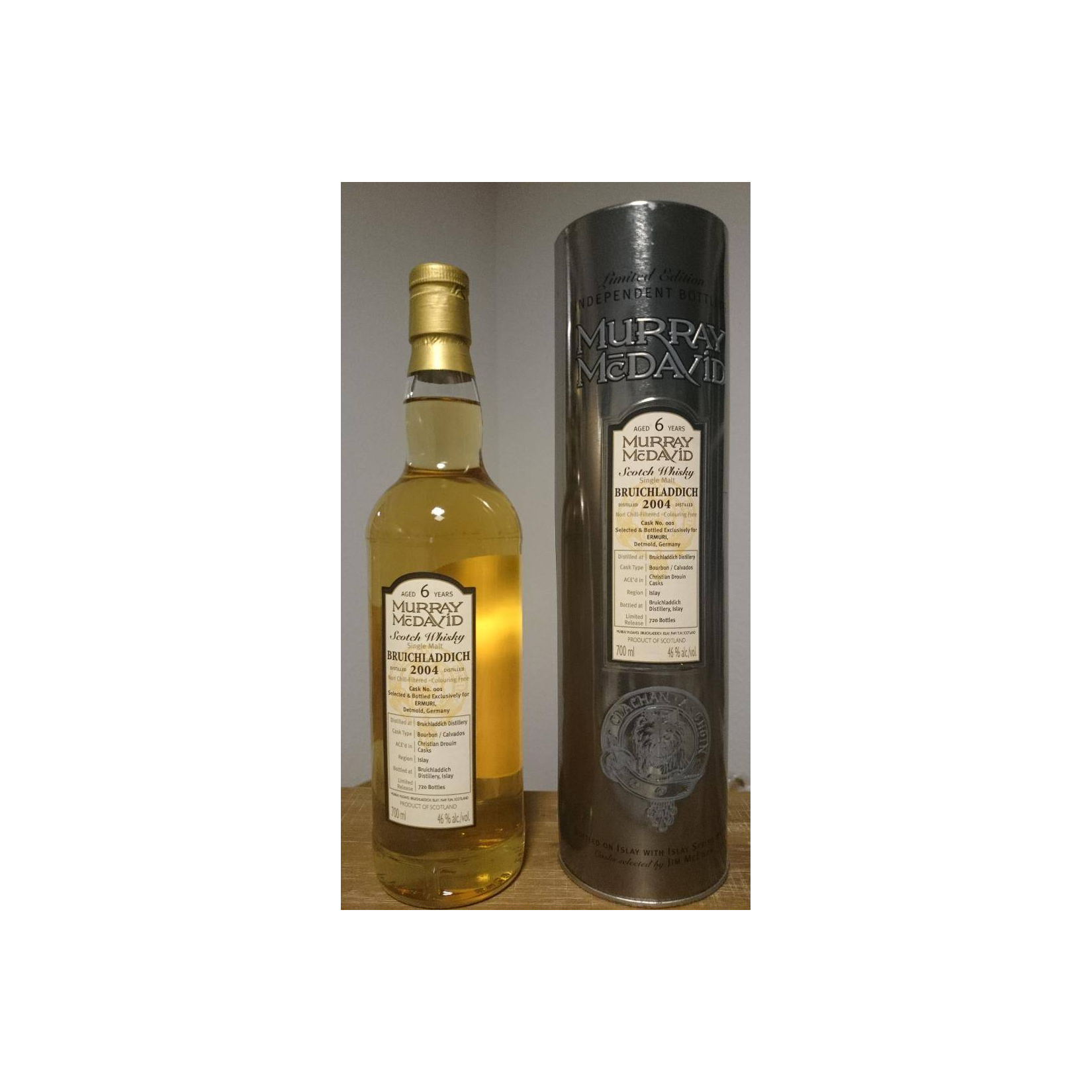 Bruichladdich 2004 6 Years Single Malt Whisky 2