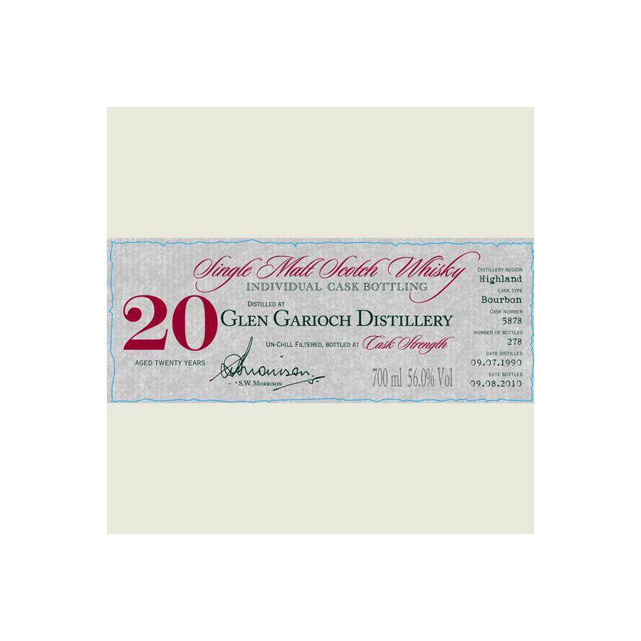 Glen Garioch Individual Cask Bottling 1990 20 Years Single Malt Whisky 2