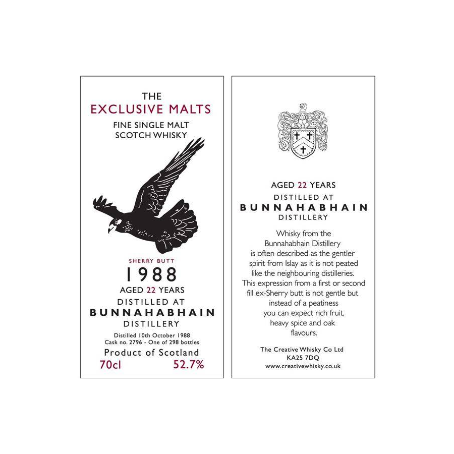 Bunnahabhain 1988 22 Years Single Malt Whisky 2