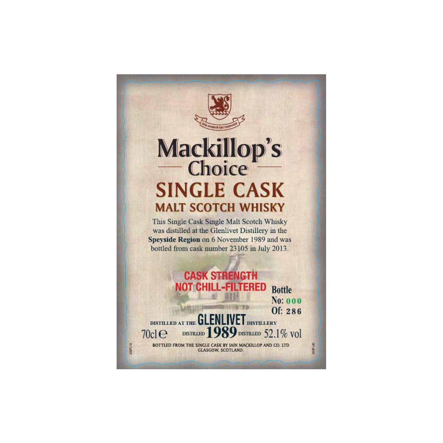 The Glenlivet Single Cask 1989 23 Years Single Malt Whisky 2