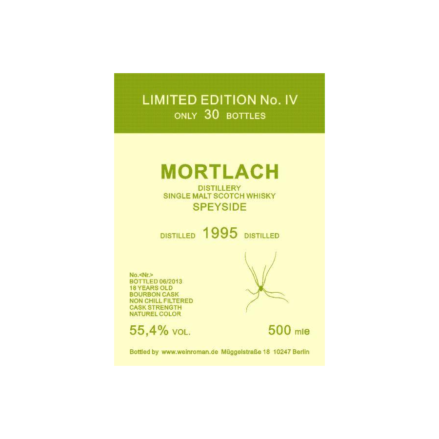 Mortlach 1995 18 Years Single Malt Whisky 2