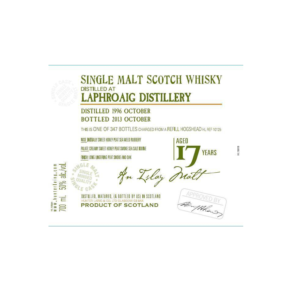 Laphroaig Old Malt Cask 1996 17 Years Single Malt Whisky
