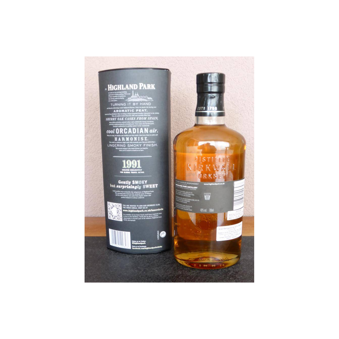 Highland Park 1991 21 Years Single Malt Whisky 3