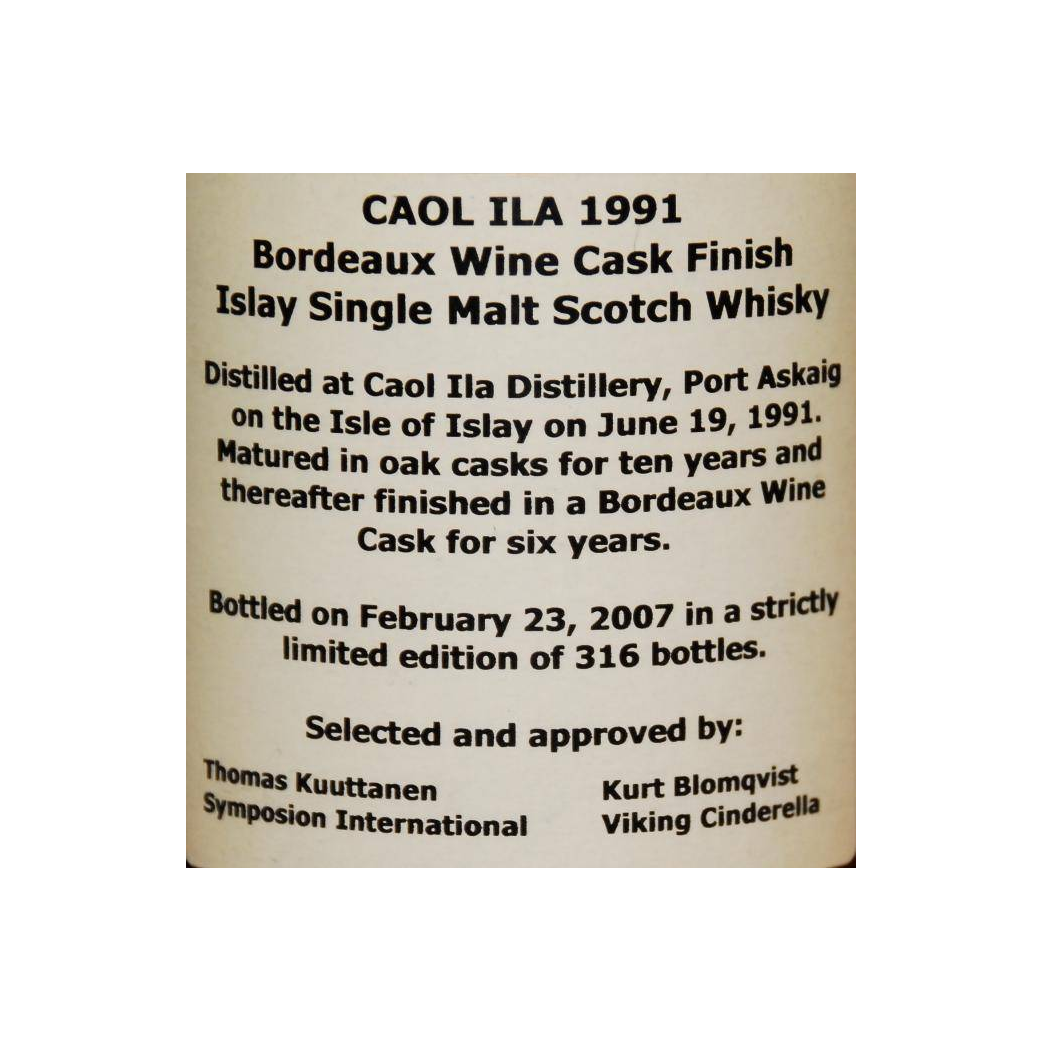 Caol Ila Reserve 1991 15 Years Single Malt Whisky 2