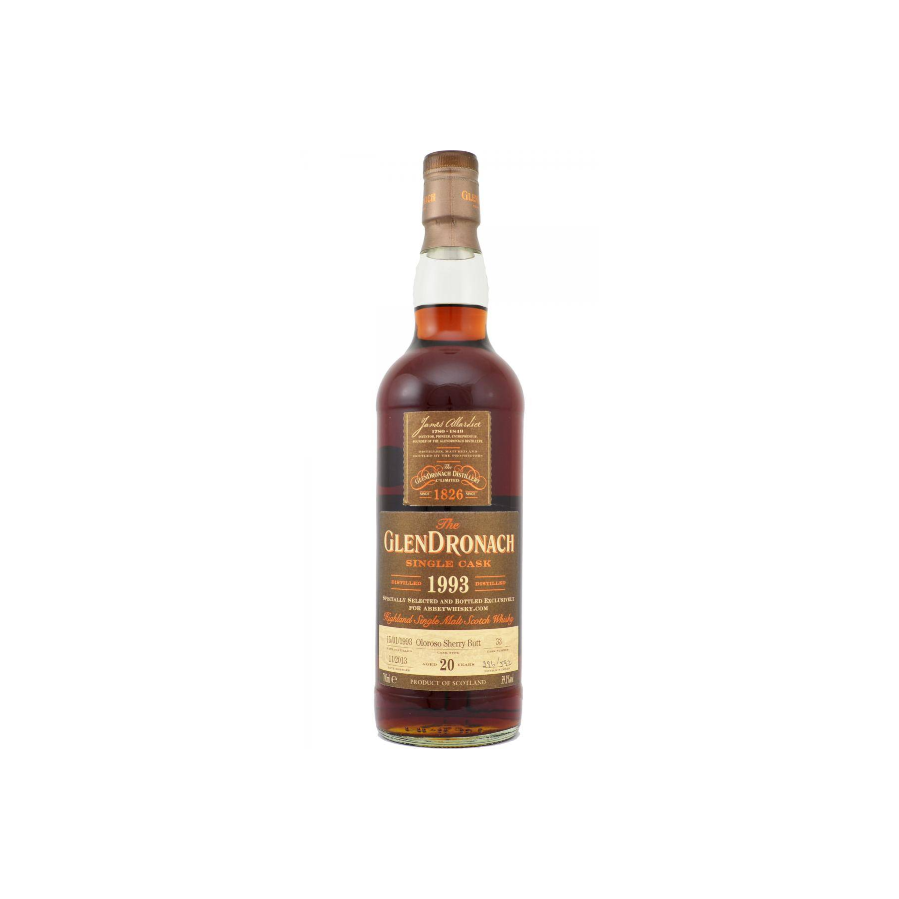 GlenDronach Single Cask 1993 20 Years Single Malt Whisky