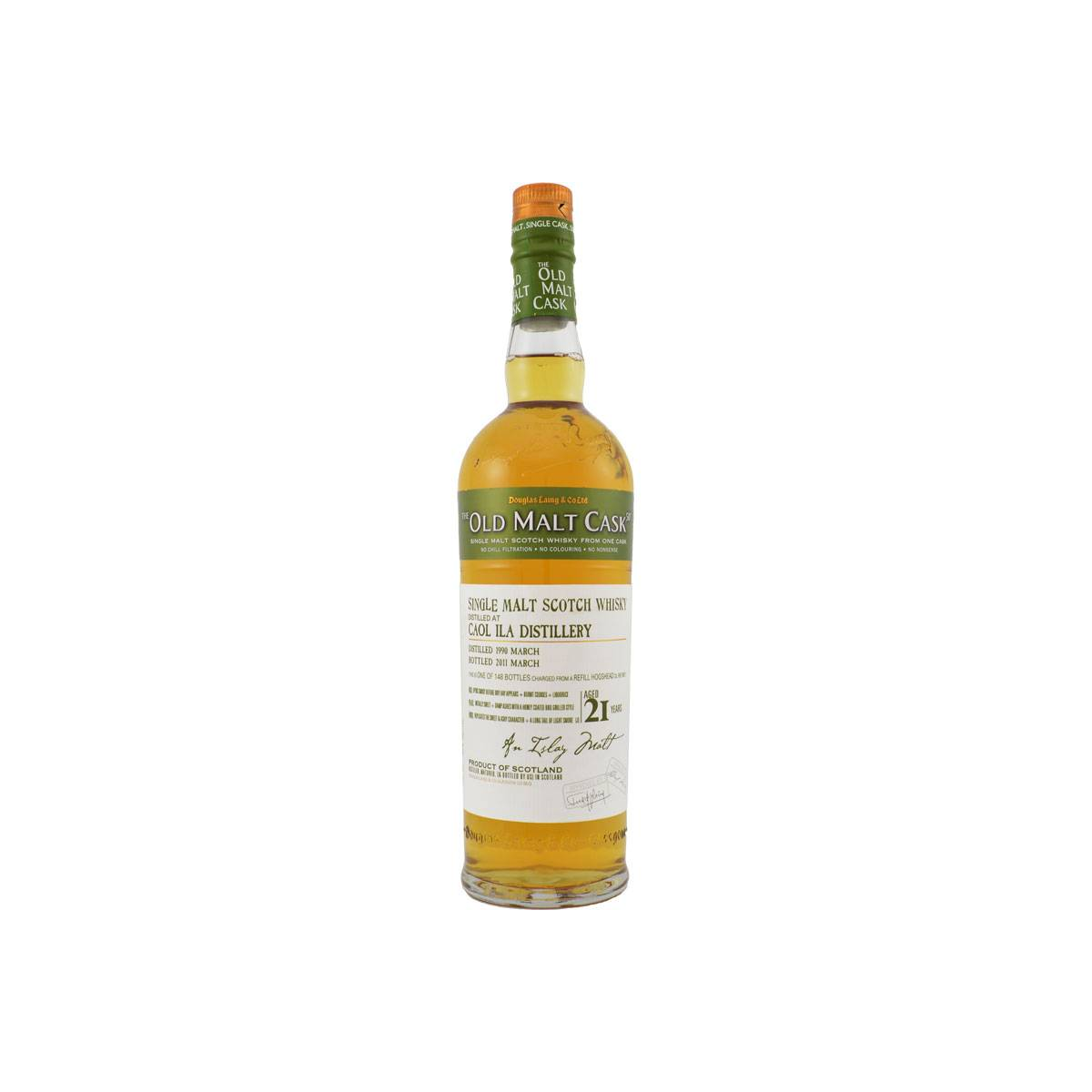 Caol Ila Old Malt Cask 1990 21 Years Single Malt Whisky