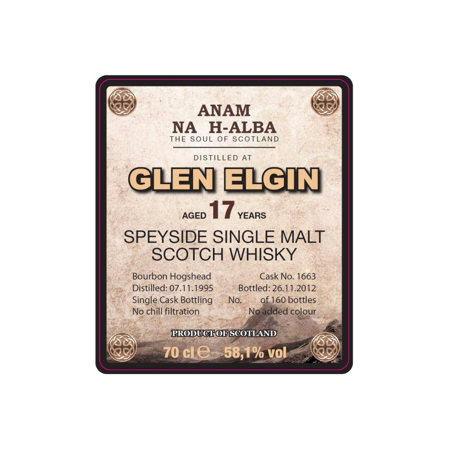 Glen Elgin 1995 17 Years Single Malt Whisky 2