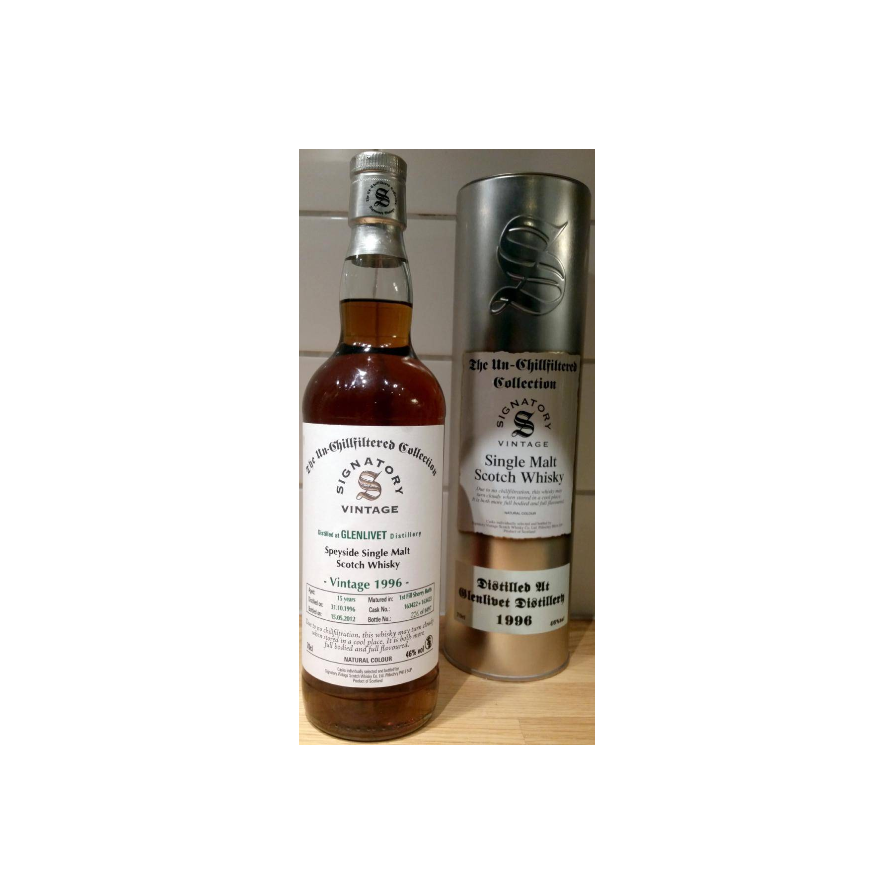 The Glenlivet The Un-Chillfiltered Collection 1996 15 Years Single Malt Whisky