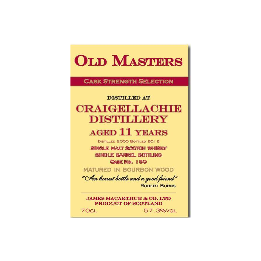Craigellachie 2000 11 Years Single Malt Whisky