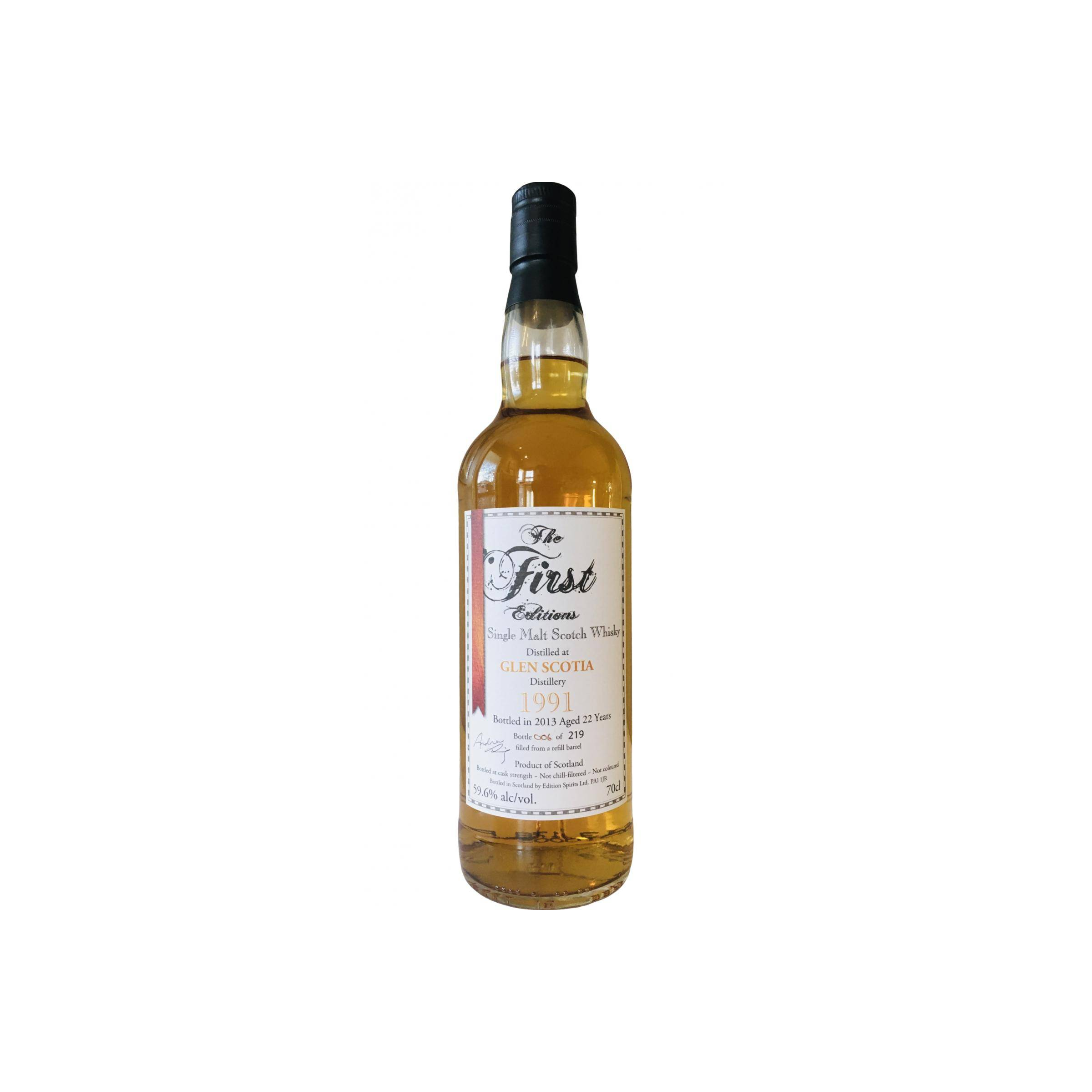 Glen Scotia The First Editions 1991 22 Years Single Malt Whisky 3