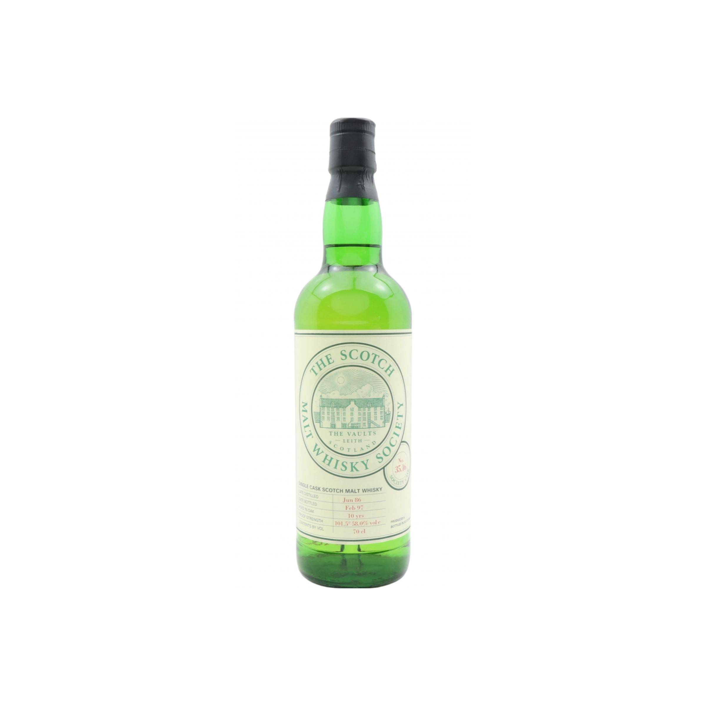 The Scotch Malt Whisky Society 1986 10 Years Single Malt Whisky