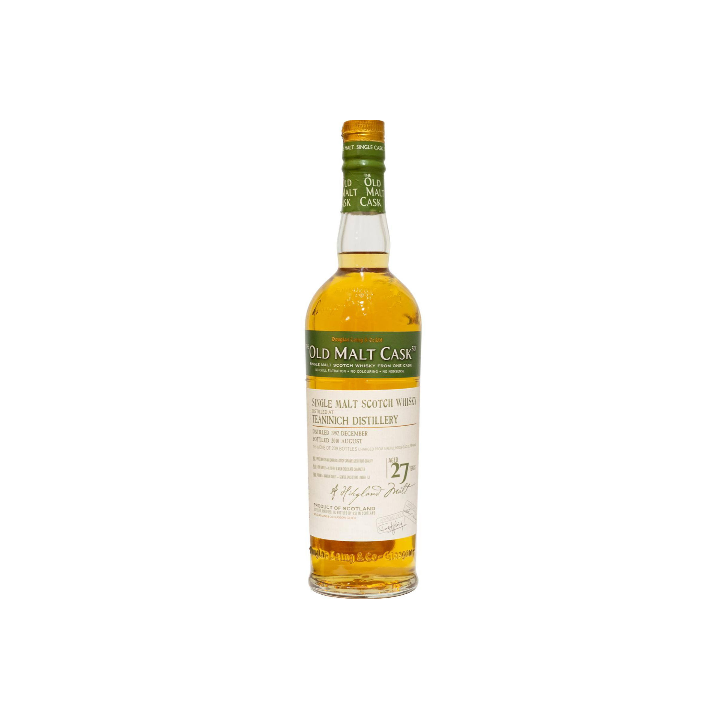 Teaninich Old Malt Cask 1982 27 Years Single Malt Whisky 2