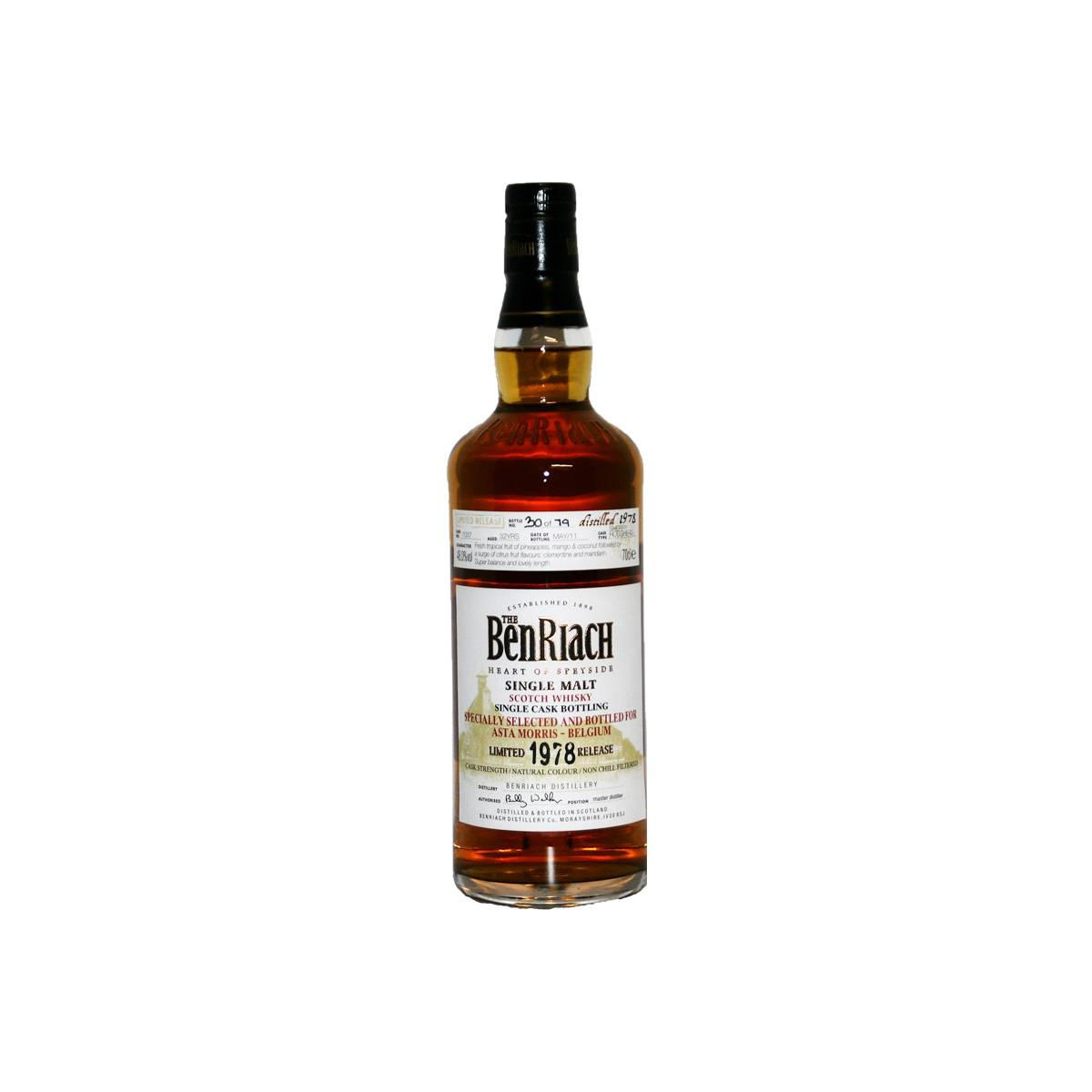 BenRiach Individual Cask Bottling 1978 32 Years Single Malt Whisky