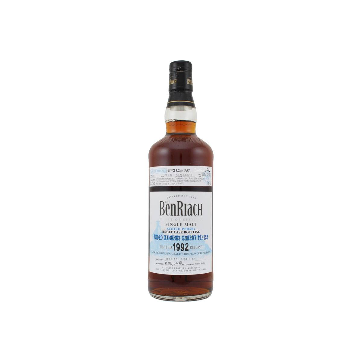 BenRiach 1992 21 Years Single Malt Whisky