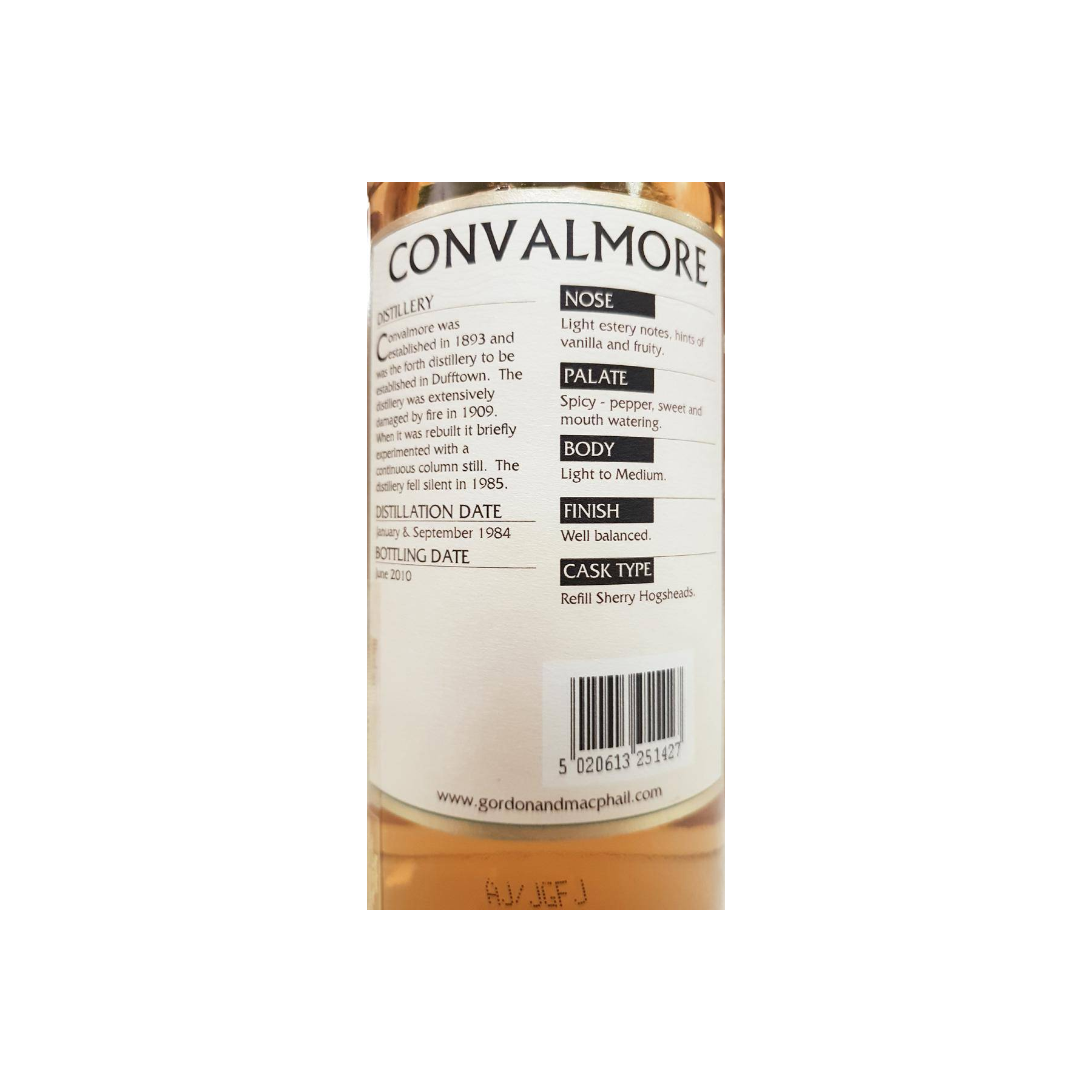 Convalmore Connoisseurs Choice 1984 25 Years Single Malt Whisky 3