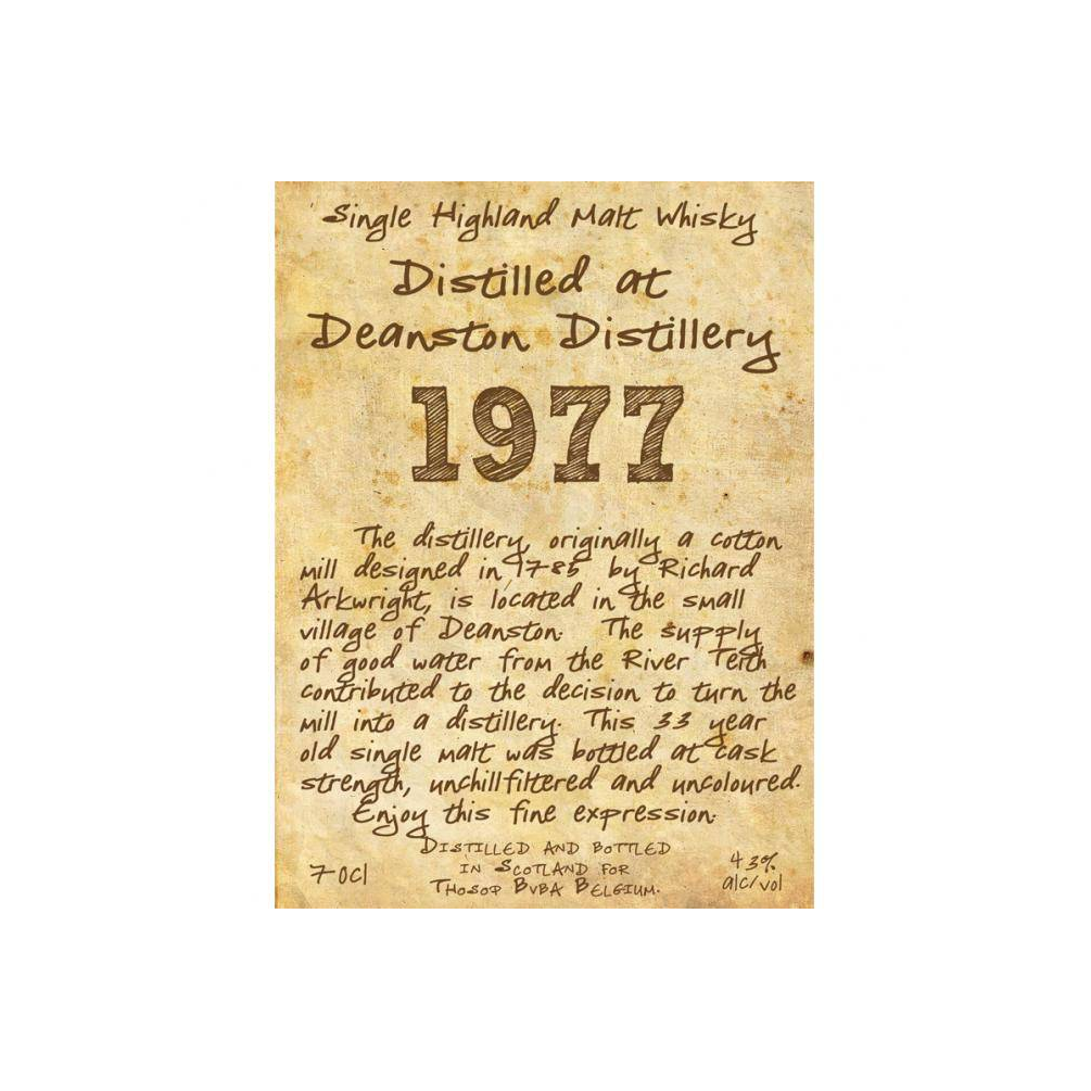 Deanston 1977 33 Years Single Malt Whisky 2
