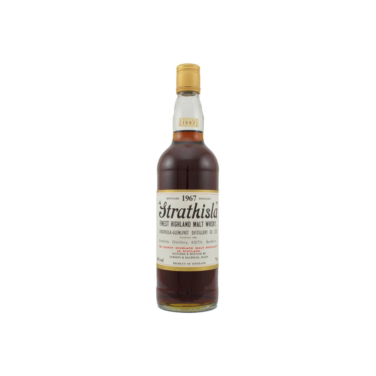 Strathisla Licensed Bottling 1967 30 Years Single Malt Whisky