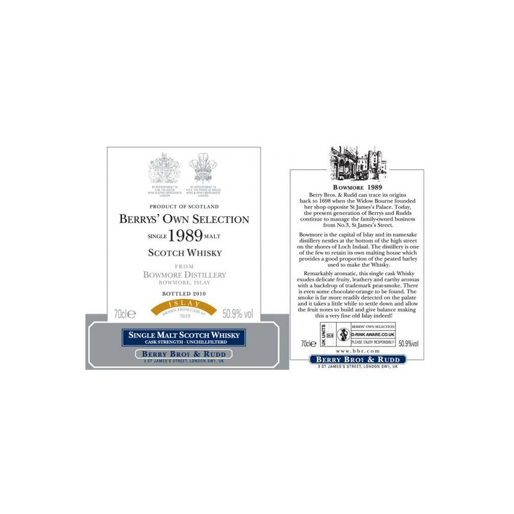 Bowmore 1989 21 Years Single Malt Whisky