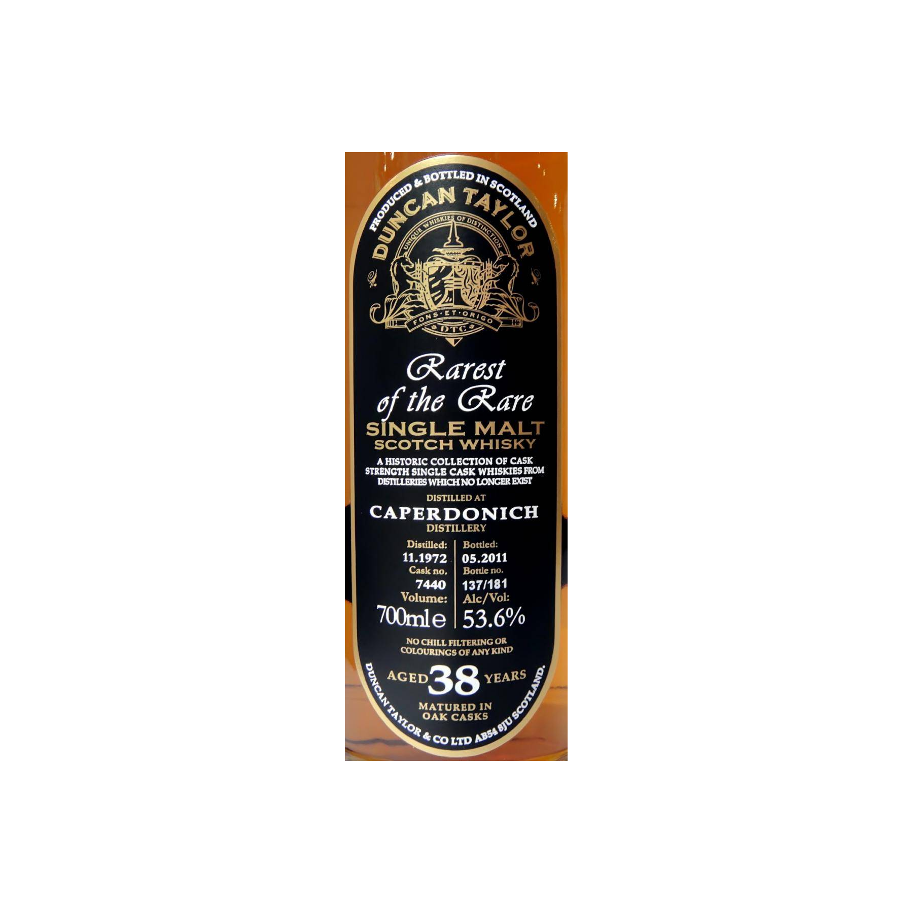 Caperdonich 1972 38 Years Single Malt Whisky 2