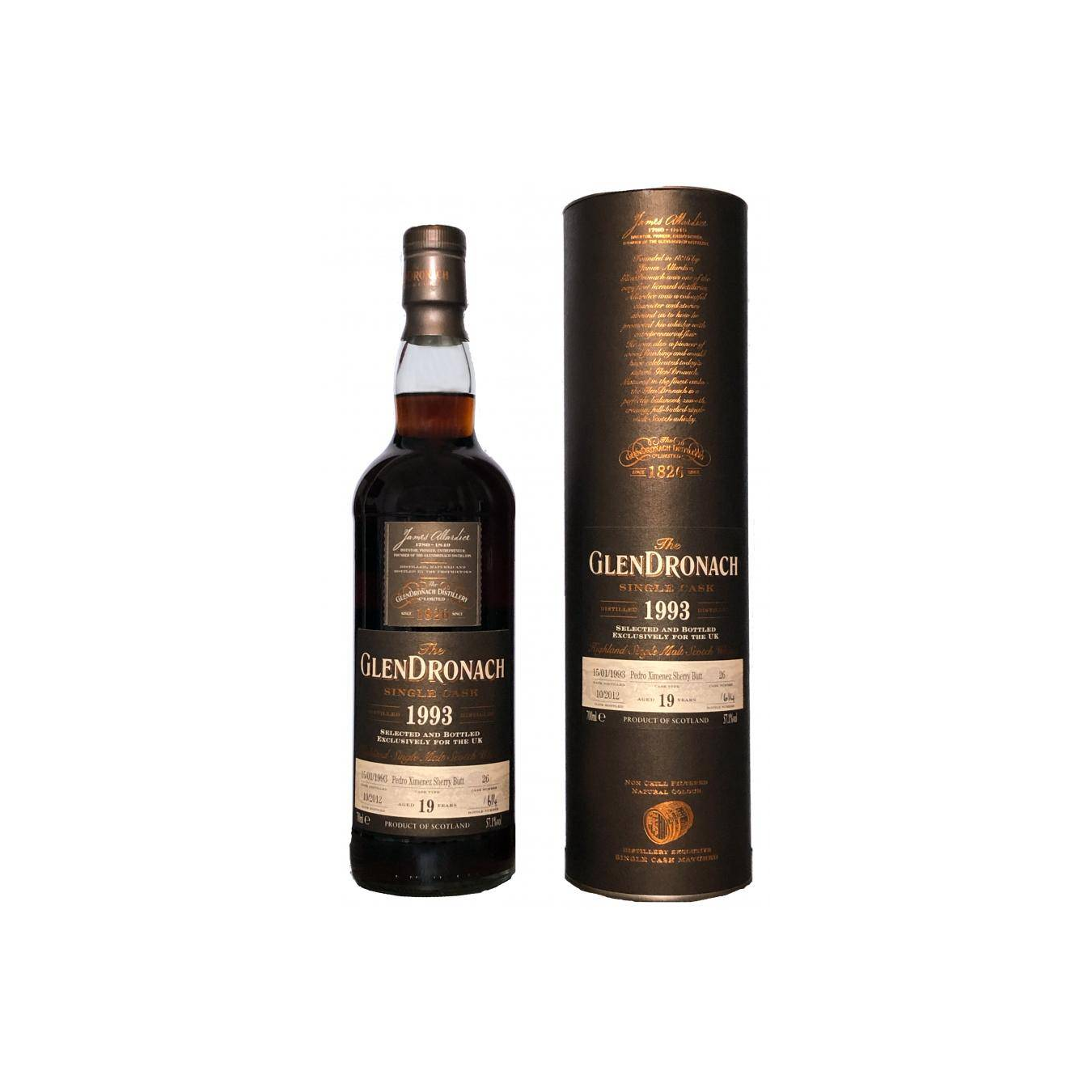 GlenDronach Single Cask 1993 19 Years Single Malt Whisky 2
