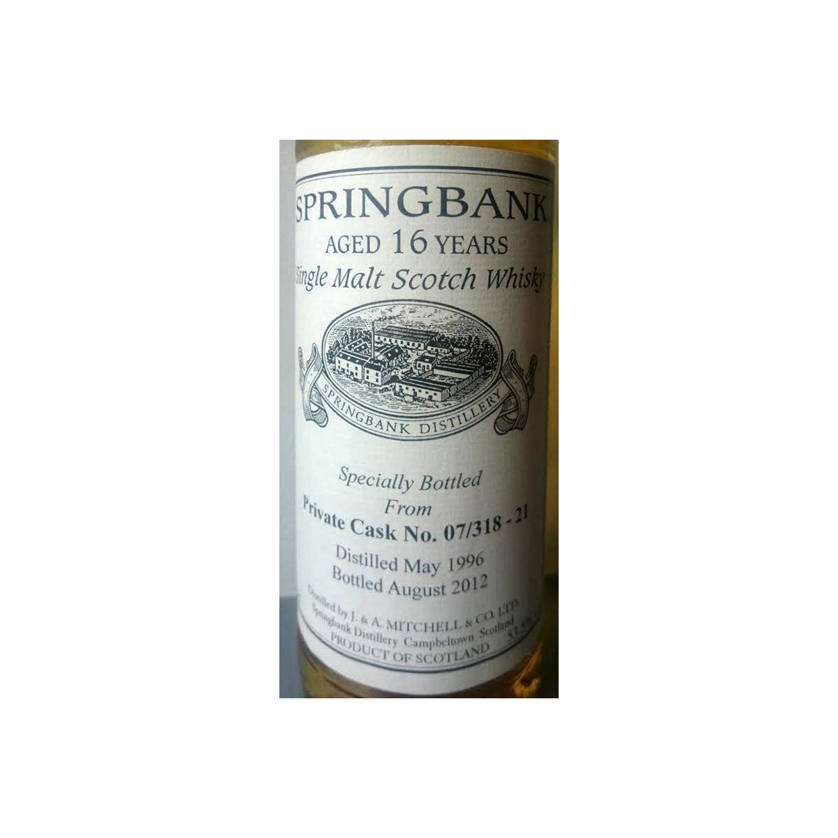 Springbank Private Bottling 1996 16 Years Single Malt Whisky 2
