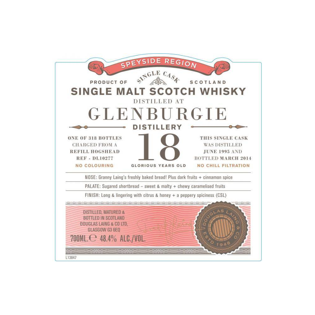 Glenburgie Old Particular 1995 18 Years Single Malt Whisky