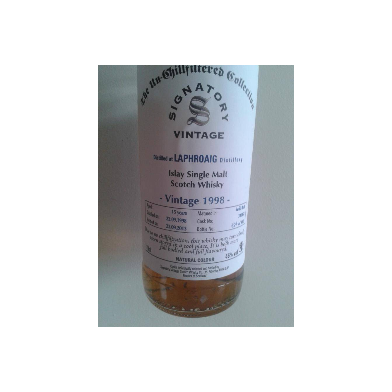 Laphroaig The Un-Chillfiltered Collection 1998 15 Years Single Malt Whisky
