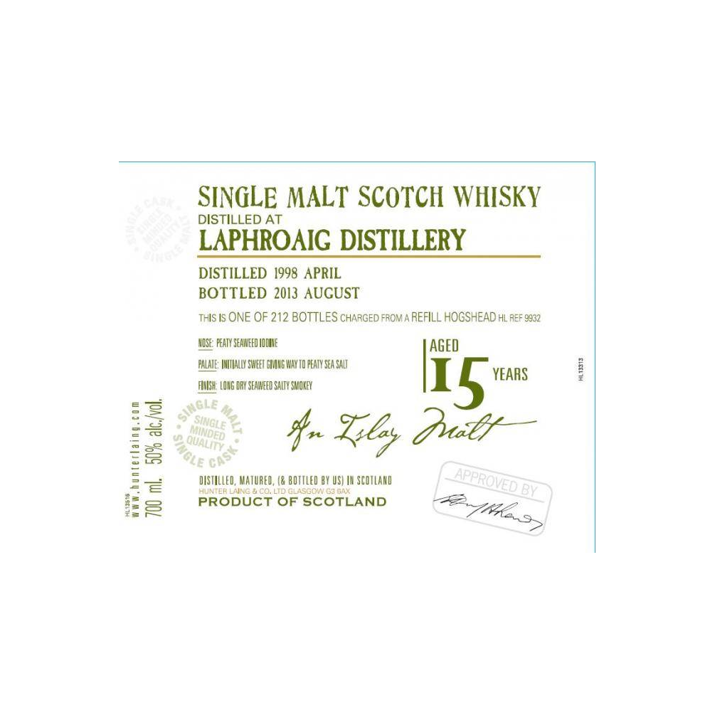 Laphroaig Old Malt Cask 1998 15 Years Single Malt Whisky