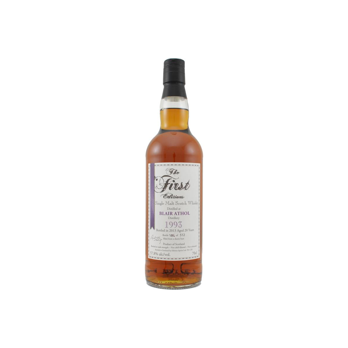 Blair Athol The First Editions 1993 20 Years Single Malt Whisky