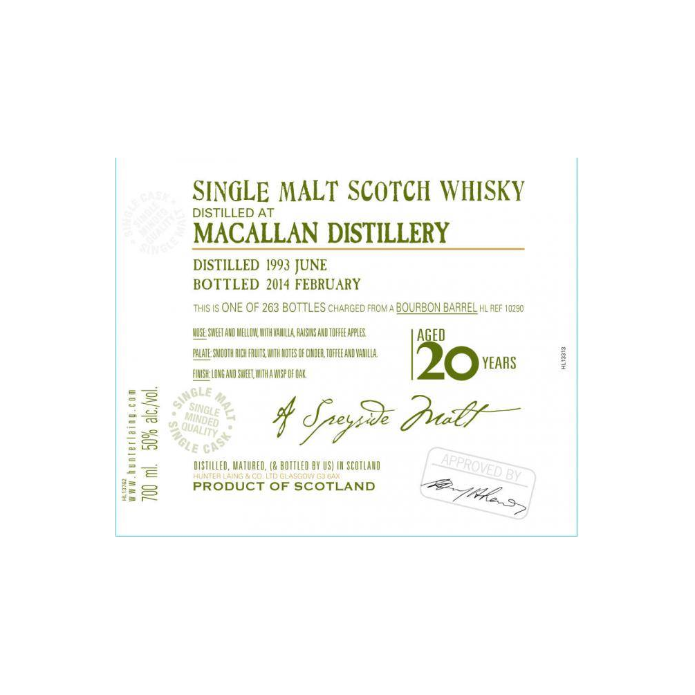The Macallan Old Malt Cask 1993 20 Years Single Malt Whisky 2