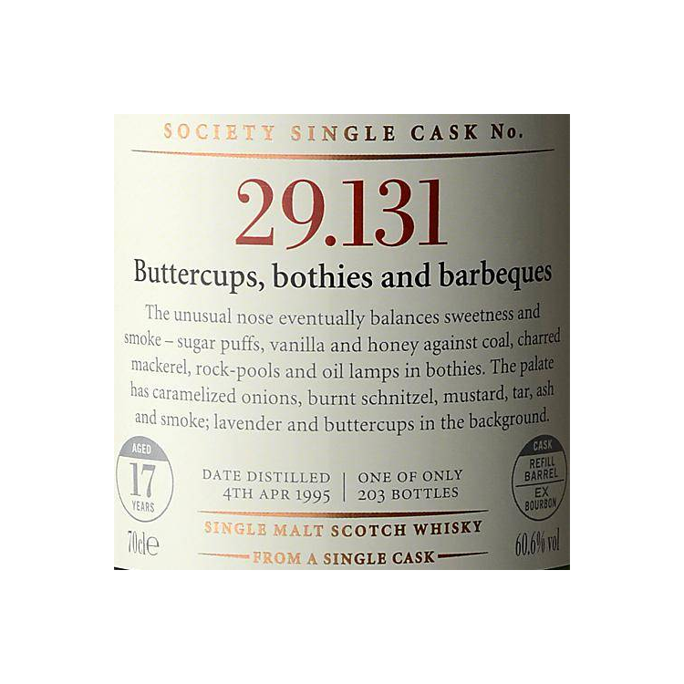 The Scotch Malt Whisky Society 1995 17 Years Single Malt Whisky