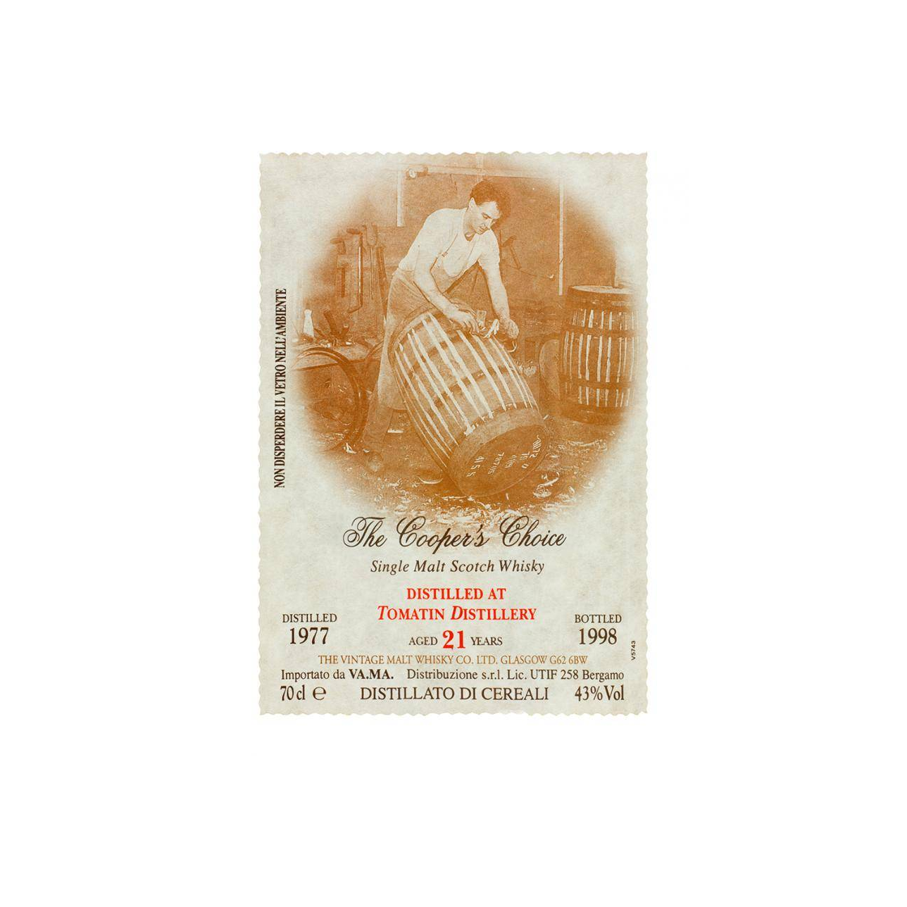 Tomatin The Cooper's Choice 1977 21 Years Single Malt Whisky 2