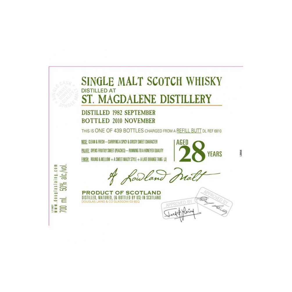 St. Magdalene Old Malt Cask 1982 28 Years Single Malt Whisky 2