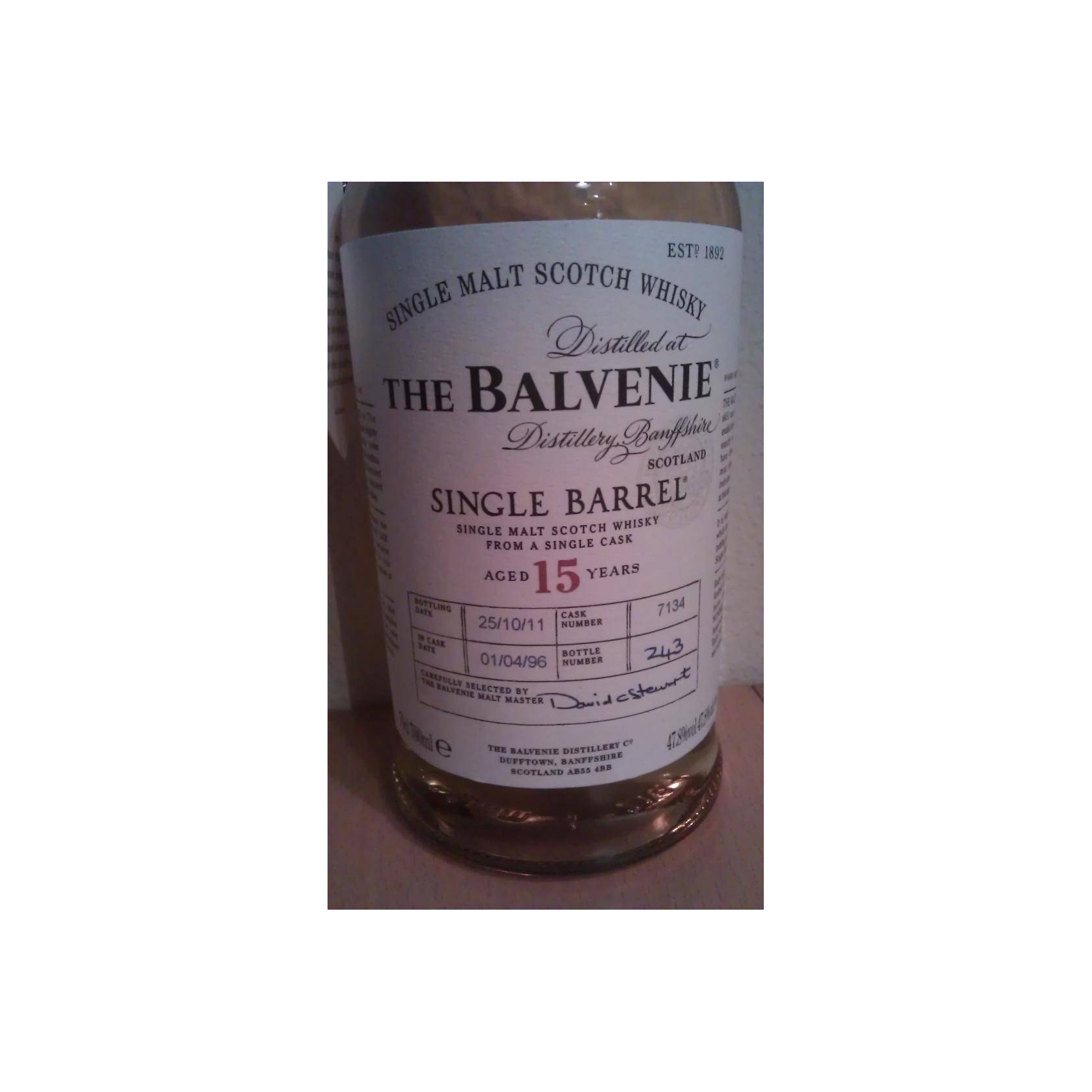 The Balvenie Single Cask 1996 15 Years Single Malt Whisky 2