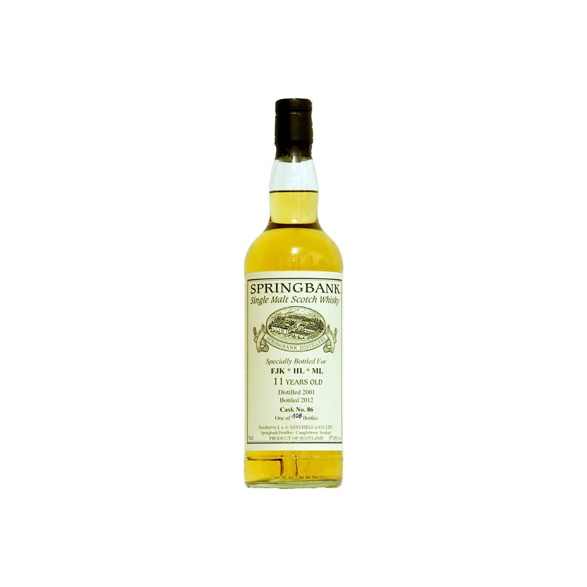 Springbank Private Bottling 2001 11 Years Single Malt Whisky