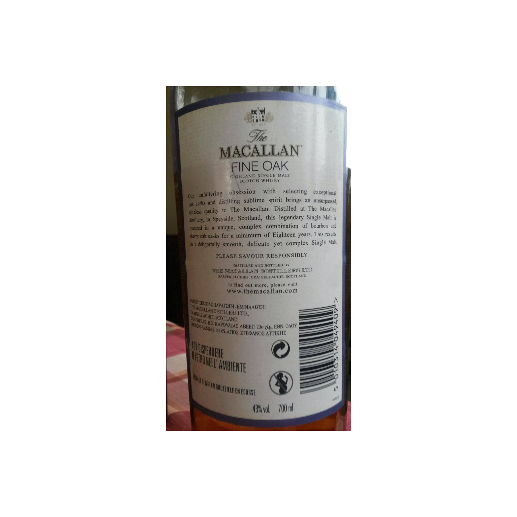 The Macallan 18 Years Single Malt Whisky 2