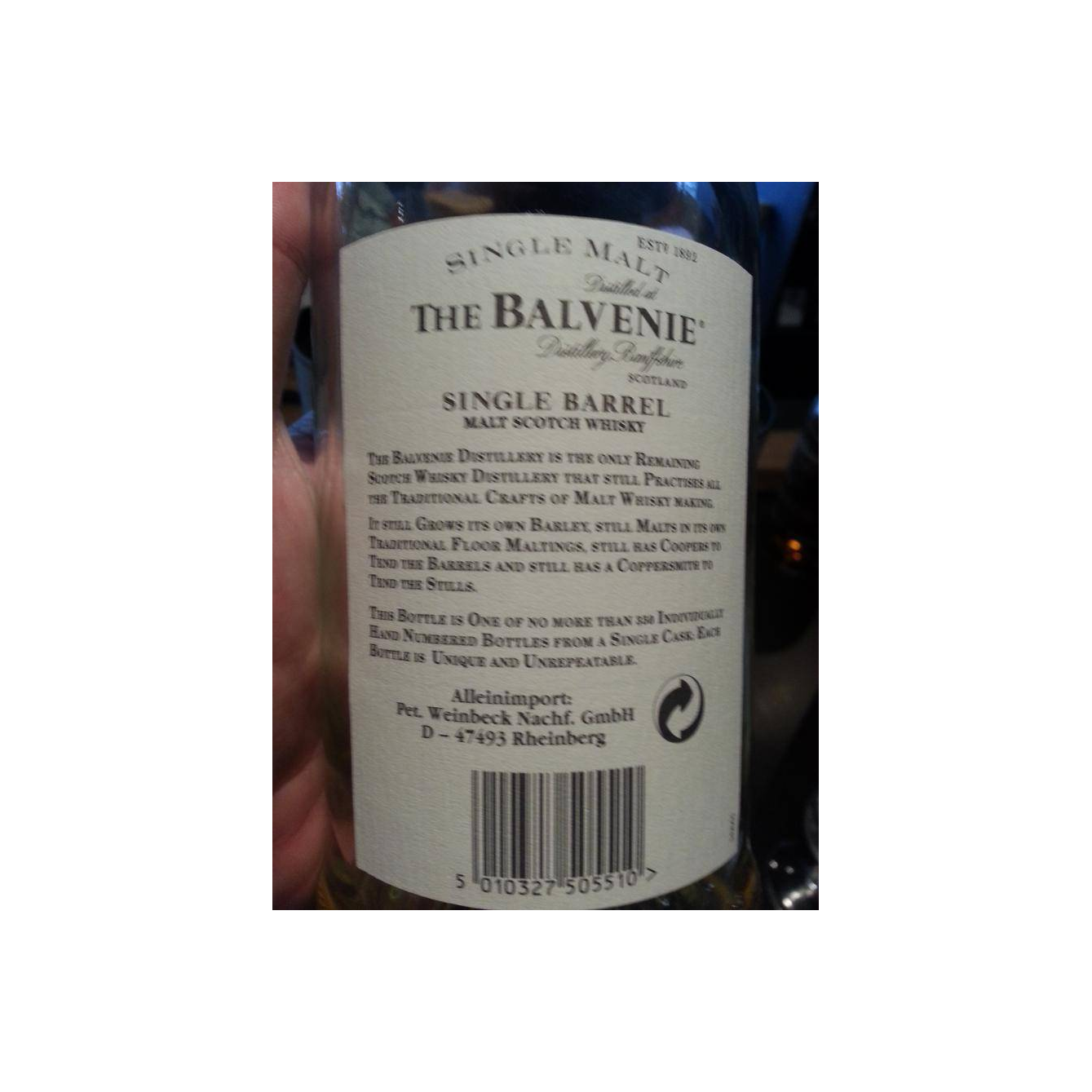 The Balvenie Single Cask 1979 15 Years Single Malt Whisky 3