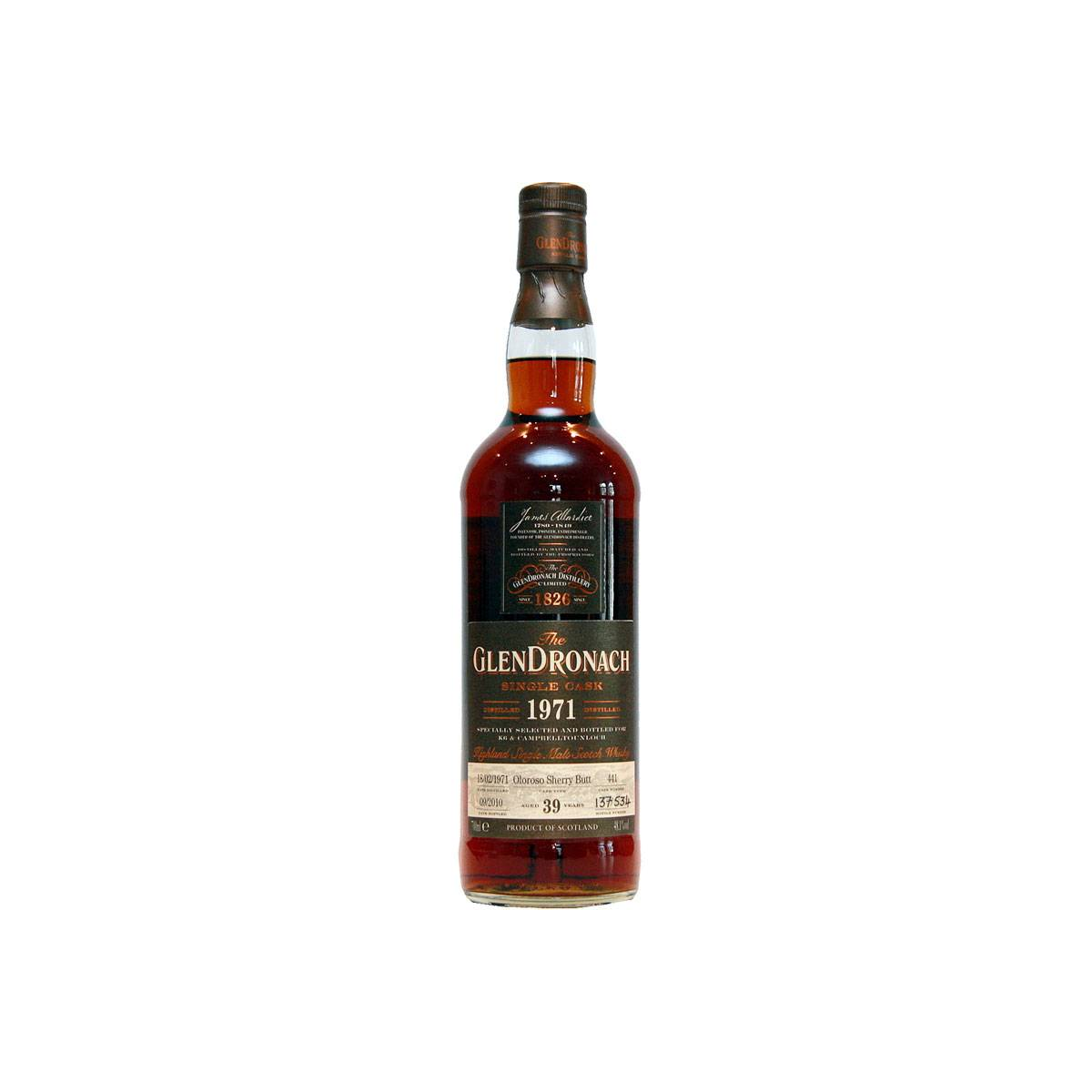 GlenDronach Single Cask 1971 39 Years Single Malt Whisky