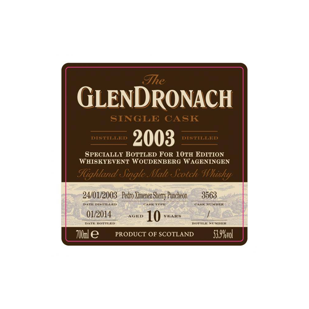 GlenDronach Single Cask 2003 10 Years Single Malt Whisky 2