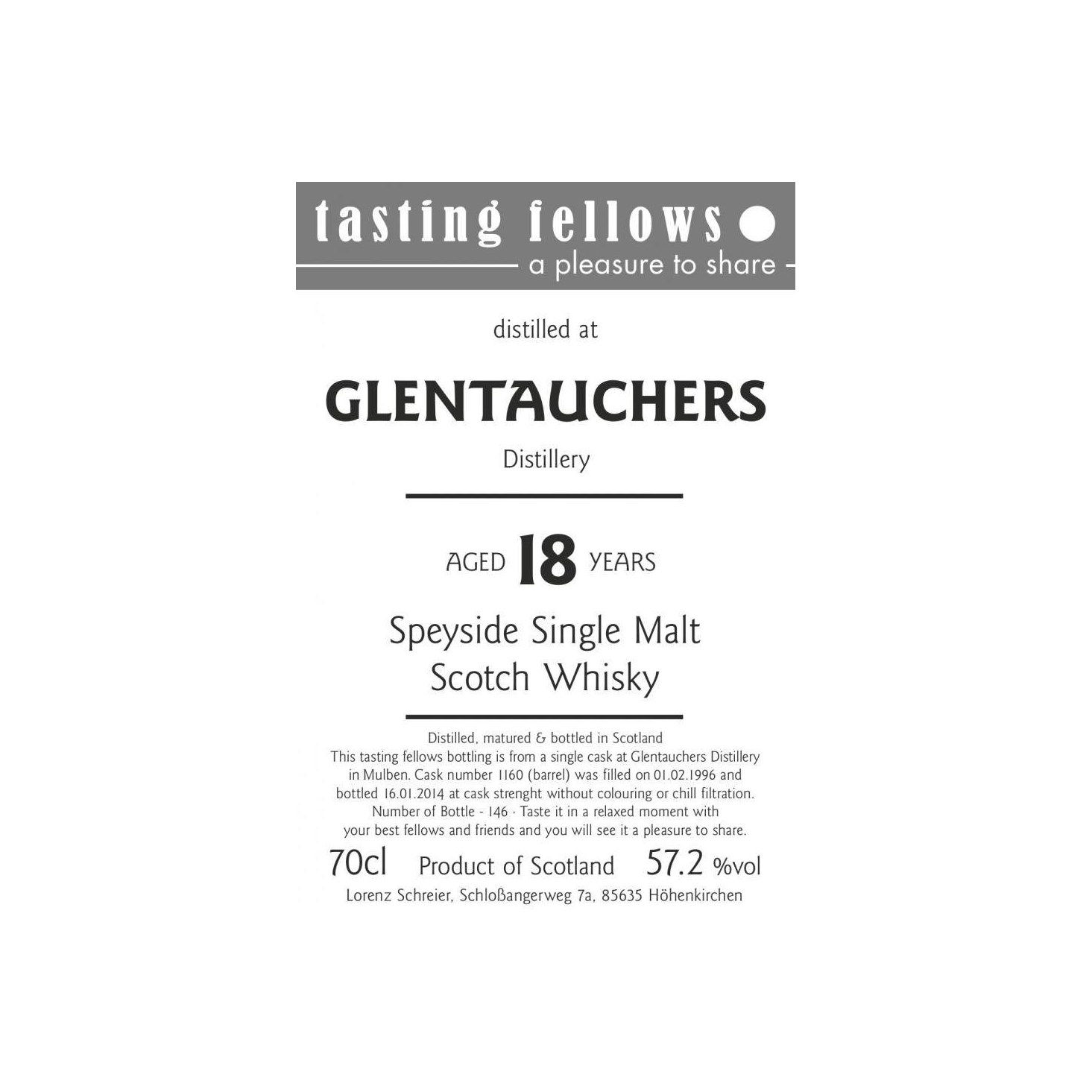 Glentauchers 1996 17 Years Single Malt Whisky 2
